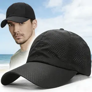 Skin-friendly Thin Sun Protection Baseball Cap New Summer Style for Outdoor Cycling Large Mesh Breathable Quick-drying Duckbill Cap