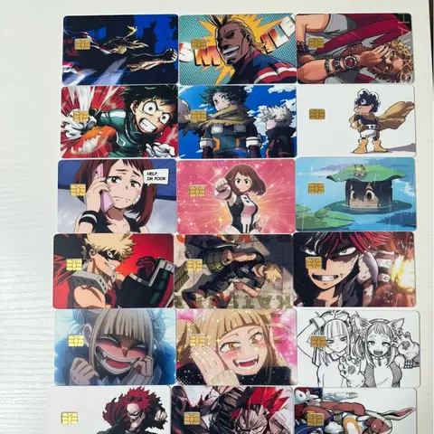 My Hero Academia Credit Card Sticker Cover Scrapbook Accessories