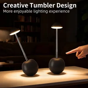 Cross-borderr LED night light, rechargeable bedroom lighting table lamp, creative decorative remote-controlled bedside ambiance light home vintage
