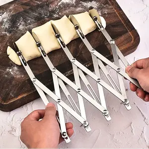 Stainless steel pizza knife, retractable multi wheel deep-fried dough sticks knife, roller cutter, commercial cutter, cake cutter, Danish cutter