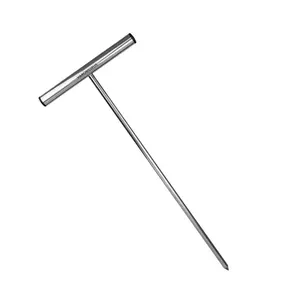 Varomorus Stainless Steel Soil Probe Rod, Septic Tank Locator for Locating Underground Pipes, Gardening, Landscaping, T-Handle