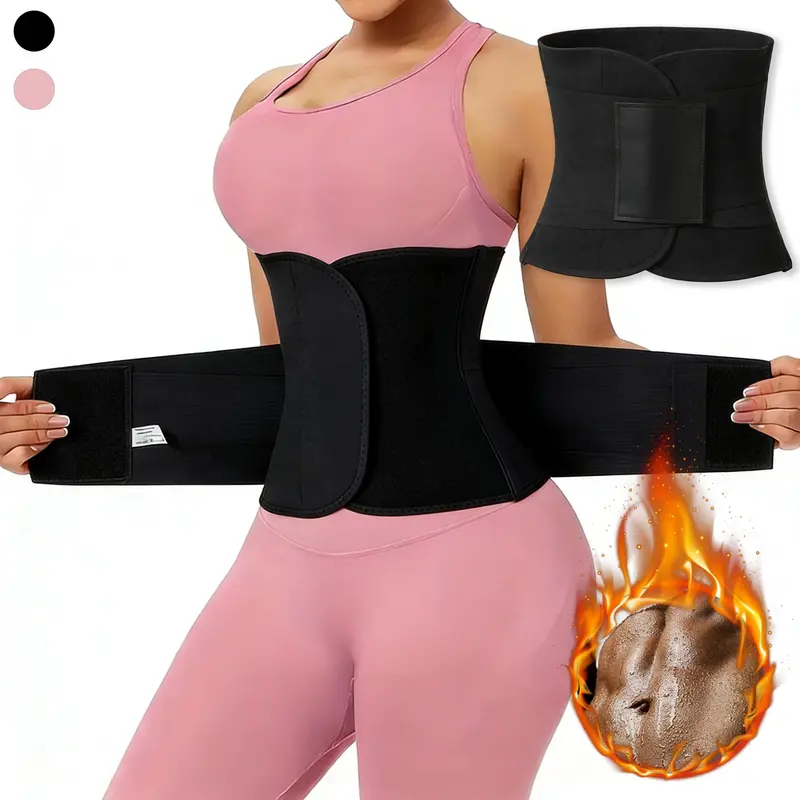 Women Waist Belt, Compression Belt, Neoprene Sweat Waist Trainer Corset Trimmer Shaper Belt for Women Shapewear