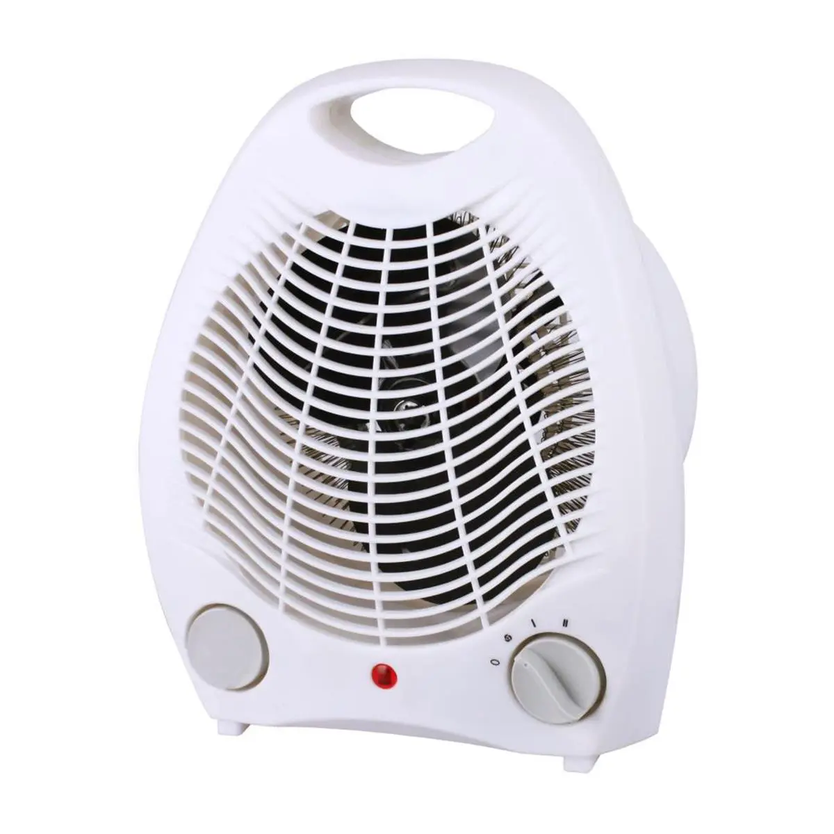 Brentwood 2-In-1 Heater-Fan (White) - 1500W Max, 2 Heat Settings, 3 Settings Total, Adjustable Temp, 2.5 Lbs Weight, Cooling Function, Cool-Touch Housing, ETL Certified