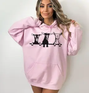 Goats Shirts, Cute Goats Sweatshirt, Funny Goat Hoodie, Farm Animal Shirt, Goat Lover Shirt, Goat Gift, Goat Women Sweatshirt, Gift for Her