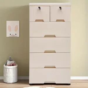 Seasonal promotion 1pc 5-Layer Spacious Dresser - Modern Plastic Storage Tower for Bedroom - Sleek Organizer with Pull Drawers - Ideal for Clothing & Accessories - Versatile Vertical Closet Nightstand Storage Organizers