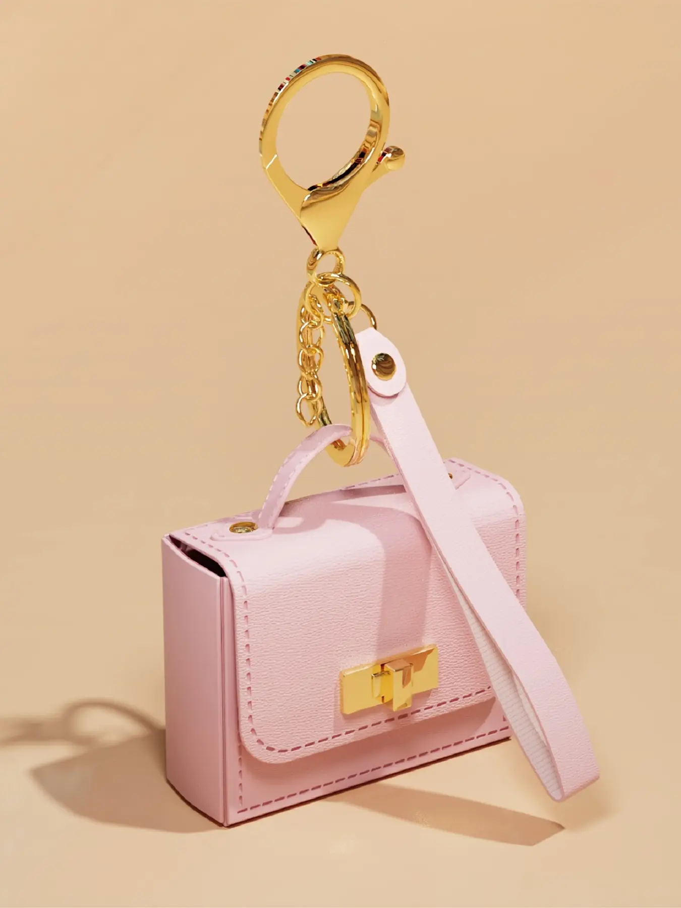 Mini Handbag Shape Bag Charm Pendants – Functional Lipstick Holder Keychain, Luxury Bag Decoration & Bag Chain Charms for Backpack Purse, Purse Accessories Charm