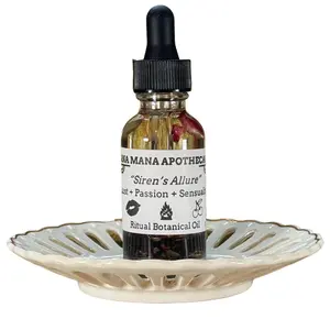 Sana Mana Apothecary "Siren's Allure" Lust + Passion + Sensuality Ritual Botanical Oil Handcrafted Herbal Blend