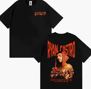 Rapper Ryan Castro Album Tour Graphic T Shirt Men Women Fashion Hip Hop Vintage T-shirts Cotton Casual Short Sleeve T-shirt Tops 4A9