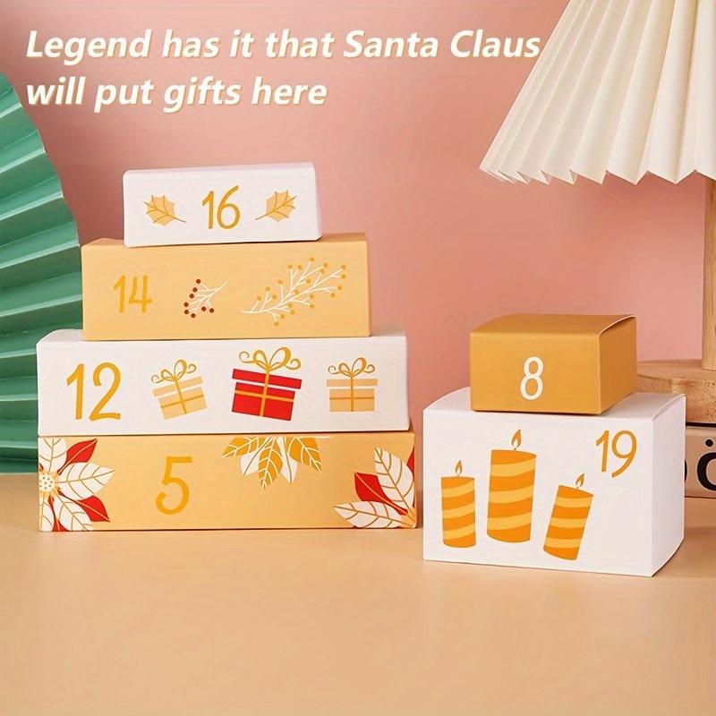 Christmas Gift Box, Christmas Gifts Ideas, Advent Calendar, Christmas Countdown Calendar 24Day Surprise Gift Box Christmas Treasure Box Empty Box