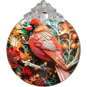 Christmas Ornament 2025, Tree Decoration 4 Inch   Art, Holiday Display,  Interior Decor, Flappy Bird Scene for Party, Christmas Ornaments, Ornaments for Tree