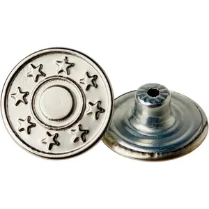 Jean Buttons Replacement for Jeans No Sew Quick Install  12 Sets 20mm