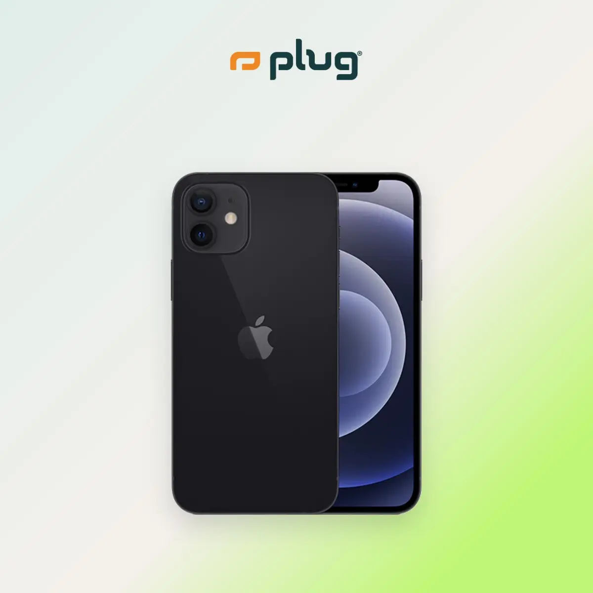 Refurbished iPhone 12 (Unlocked) - Acceptable Condition with 1-Year Warranty by Plug