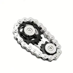 Adjustable Zinc Alloy Fidget Spinner with Chain – Stress Relief Toy for Meditation, Cycling, and Focus