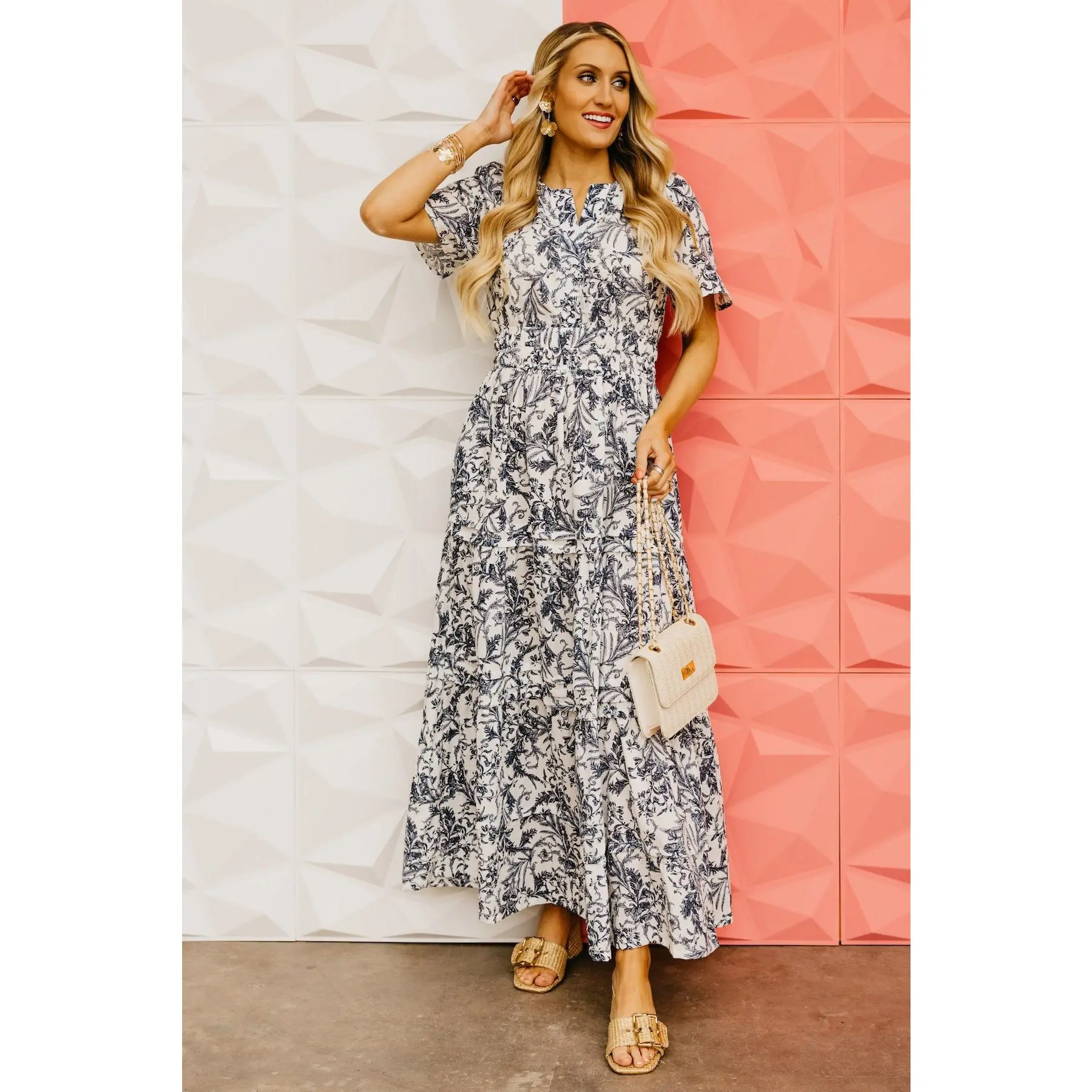 The McKenna Floral Tiered Maxi Dress