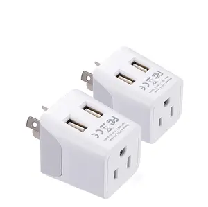 Australia, China Travel Adapter Plug with Dual USB - Type I - 2 Pack (CTU-16-2PK)