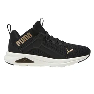 PUMA Womens Enzo 2 Revamp Running Sneakers Shoes - Black