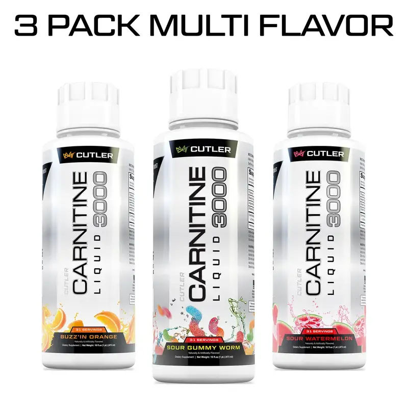 Cutler Nutrition Liquid Carnitine 3000 for Energy and Recovery Support Dietary Fitness Supplement Edible Healthcare Vitamin