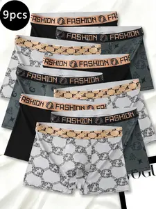 Light luxury business-style men's underwear, featuring a fashionable letter waistband design, a must-have for stylish men
