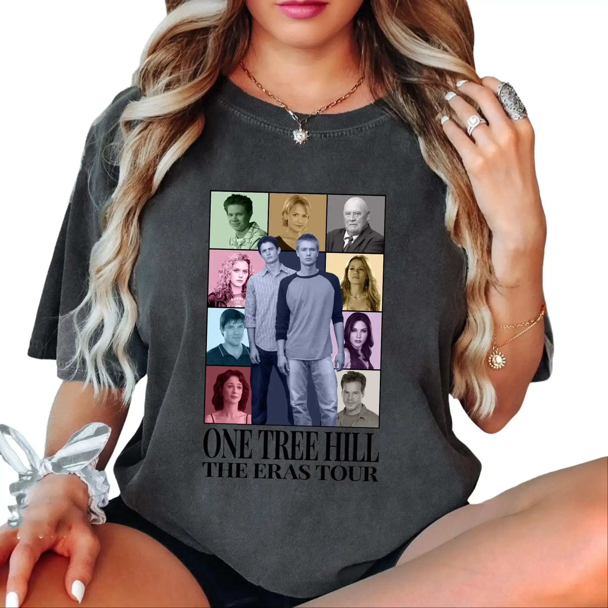 Lucas Scott 1 Tree Hill Shirt, Vintage 2000s TV Show Tee, Retro OTH Graphic T-Shirt, Y2K Nostalgia Fan Gift Cotton Fit