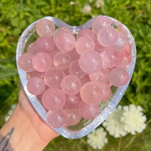 Mini High Quality Rose Quartz Spheres