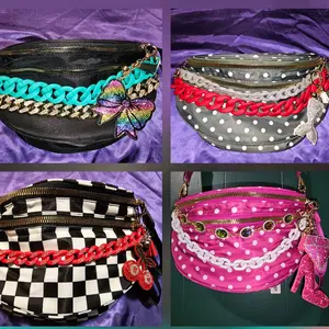 LIVE SALE ONLY Bumbag for Women - Fashionable Fanny Pack with Versatile Use and Customizable Charms and Chains Not Included