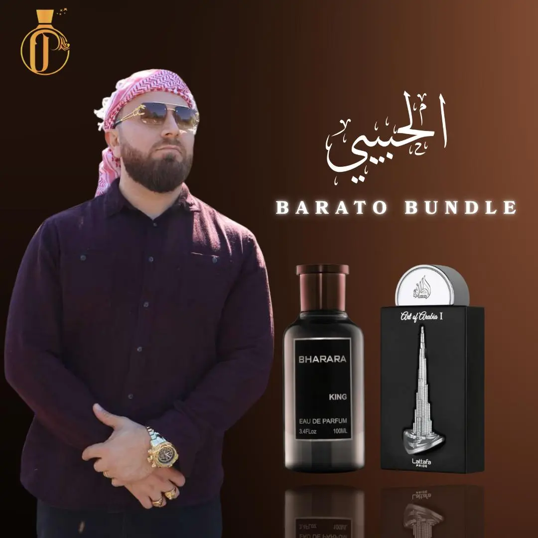 Habibi Barato | Lattafa Art of Arabia 1 + Bharara King | Men's Fragrance | 100 ML 3.4 OZ | Eau De Parfum | Bergamot - Citrus & Sweet