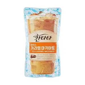 LOTTE Cantata Ice Caramel Macchiato Coffee Drink 230ml - Korean Convenience Store Favorite