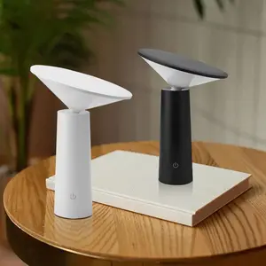 Creative Rotatable Table Lamp with USB Charging, Touch Control for Night Lighting, Stepless Dimming Bedside Light for Home and Office Decor