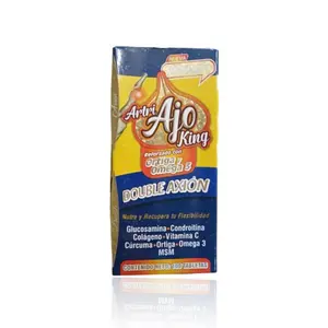 Artri Ajo King Vitamin Antioxidant 100 Caps - Double Antioxidant with Glucosamine, Collagen, Vitamin C, Omega 3 & Omega 3 Dietary Fitness Supplements Colagen Joint Health Flexibility Cartilage Support Healthcare Natural