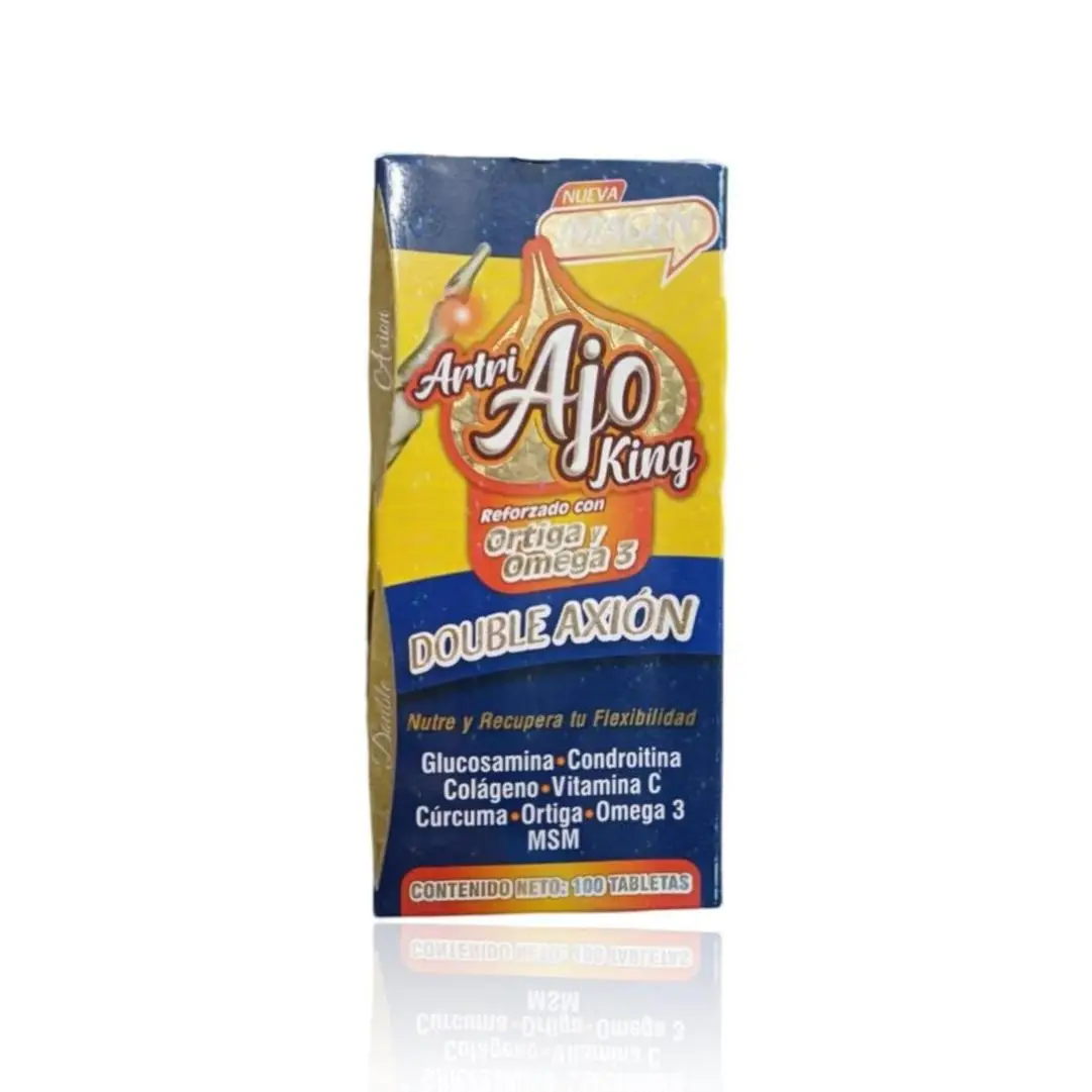 Artri AJO King Vitamin Antioxidant 100 Caps - Double Antioxidant with Glucosamine, Collagen, Vitamin C, Omega 3 & Omega 3 Dietary Fitness Supplements