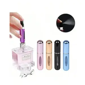Portable Mini Perfume Atomizer Spray Bottle Set Refillable Travel Size Fragrance Dispenser Leakproof Easy To Fill Perfect For Parties Everyday Use