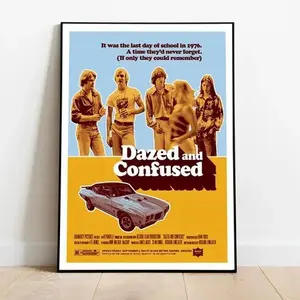Dazed and Confused , Dazed and Confused Print ,Minimalist Tv Series Poster , Vintage Retro Art Print, Custom Poster, Wall Art Print