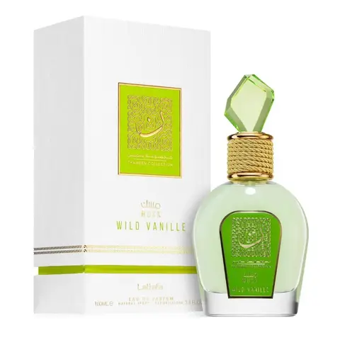 Lattafa | Wild Vanilla Musk | Unisex Fragrance | 100 ML - 3.4 OZ | Eau De Parfum | Vanilla - White Musk & Lemon