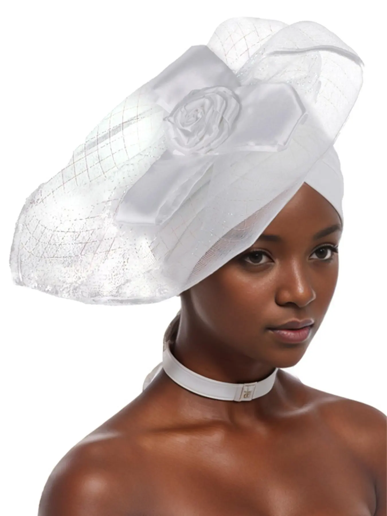 Elegant Exaggerated Floral Large Flower Embellishment Headscarf Hat, Multicolor Fashionable Fashion Accessory, Perfect for Parties and Elegant Looks, Luxurious Style Hair Accessories, Styling Accessory, Prom Accessories