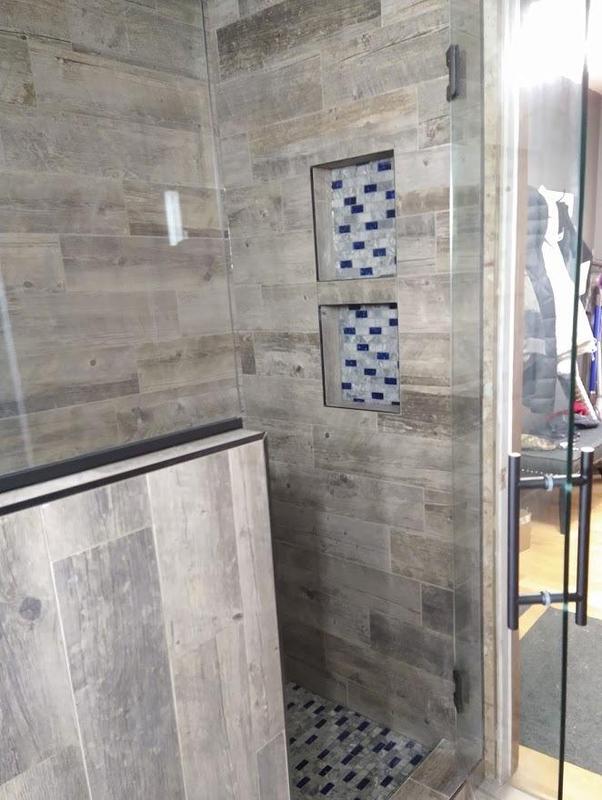 Glass Stone Mosaic 1x2 Subway Tile Navy Blue Gray Backsplash Polished Marble Wall and Floor Tiles