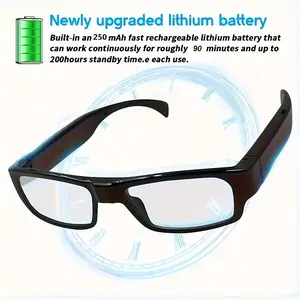2026 New Smart Camera Glasses 1080P 64GB HD Stabilized Video Recording Touch Button Controls Ideal for Hands Free Photography Wearable Video Recording Travel Outdoor Adventures Supports 32GB & 64GB Storage tiktokshopspringglowup