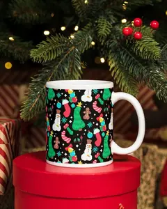[Sale Up To 40% + Freeship] Christmas Peens Pattern Coffee Mug