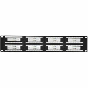 Monoprice 48-port Cat6 Patch Panel, 110 Type (568A/B Compatible)