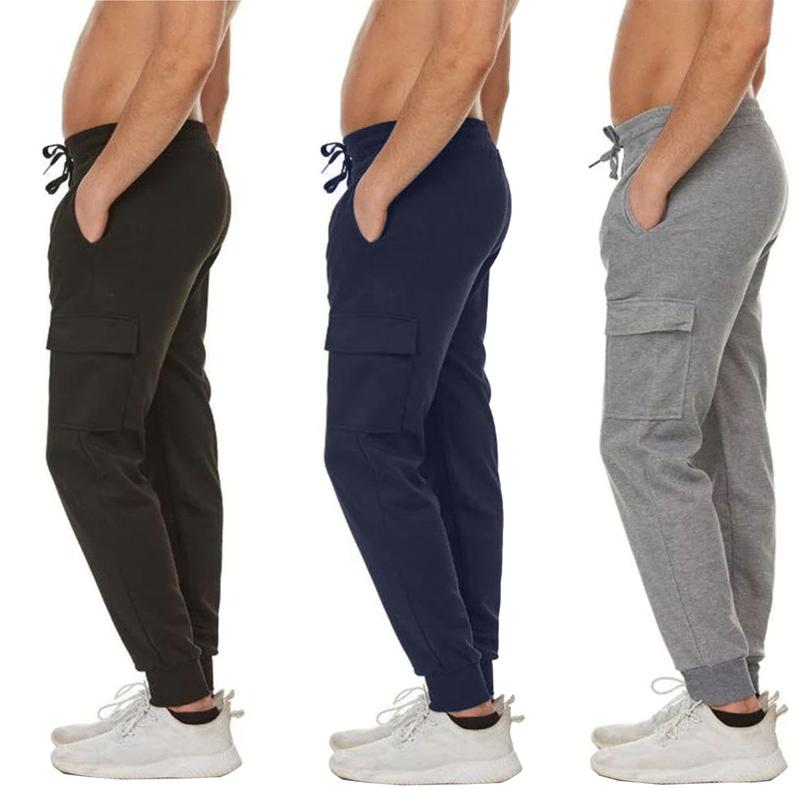 3-Pack Men's Slim Fit Fleece Lined Joggers (Sizes - S to 3XL)