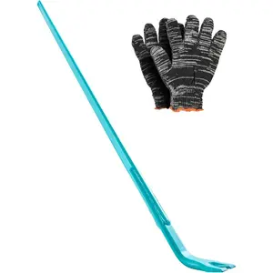 VEVOR Open Angle Monster Pry Bar, 52.5 Inch Carbon Steel Handle, 2000lbs Prying Capacity, Pry Lever Bar, Crowbar for Concrete, Demolition, Crowbaring, Ideal for Construction Industrial UseVEVOR Super Brand Day