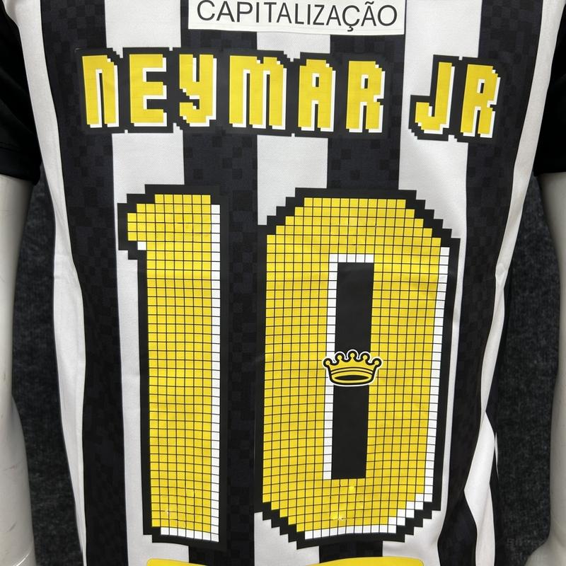 2025 2026 New Away Black No.10 Neymar Short Sleeve Football Jersey