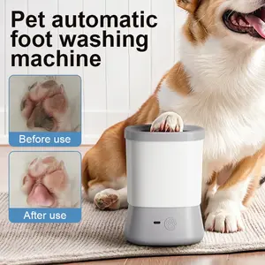 Pet Electric Foot Washing Cup, Automatic All-Round Cleaning Device, Effortless One-Button Use for Dogs and Cats of All Sizes
