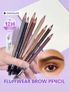 SHEGLAM Fluff Line Eyebrow Pencil – Chocolate Natural Brow Defining Pencil