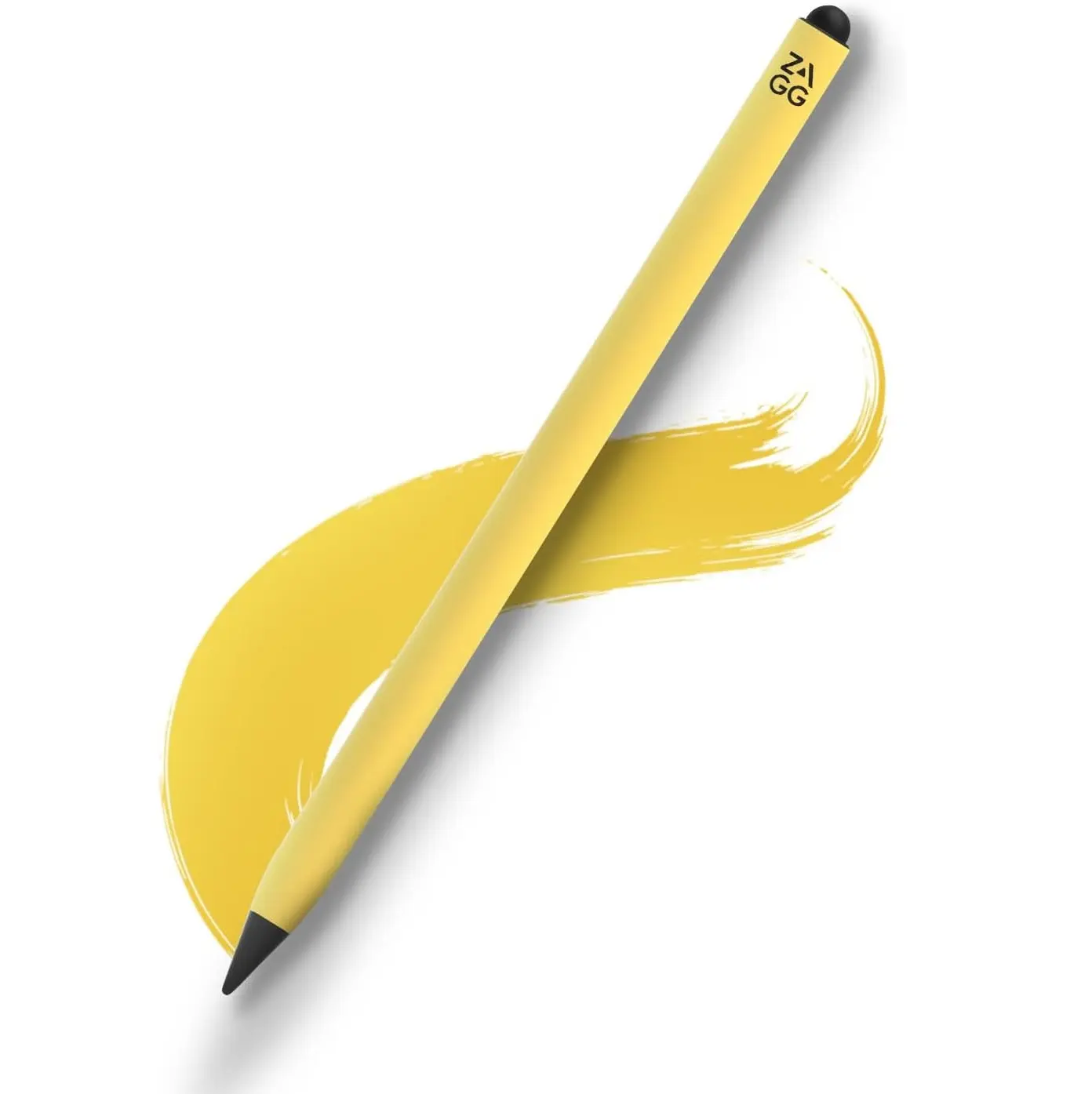 ZAGG Pro Stylus 2 Tablet Accessories - Active Dual-Tip Magnetic Touch Screen Pen with Capacitive Back-End, Wireless Charging, Palm Rejection, Tilt Recognition, Writing Compatible with iPad - Yellow, Chargeable