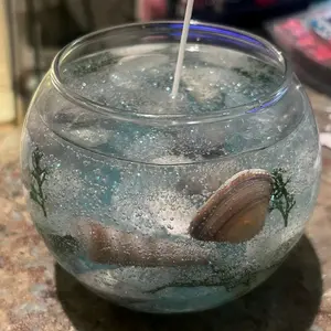 Beach gel wax candle