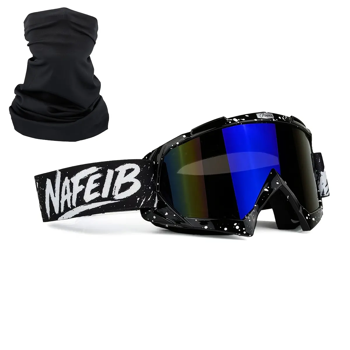 High Performance Morcycle Goggles with TPU Frame & PC Lens - Windproof, Dustproof, Scratch-Resistant Safety Glasses with -Glare & Impact-Resistant Design, Ergonomic Fit, Clear Vision for ATV, Racing, Dirt Bike, MoCruciform, Adventure Athletics , Christmas