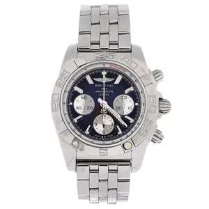 Pre-owned Breitling Chronomat Chronograph Automatic Watch Stainless Steel 44 by Rebag
