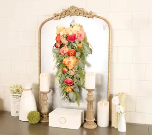 24" Rose, Ranunculus & Hydrangea Teardrop by Valerie