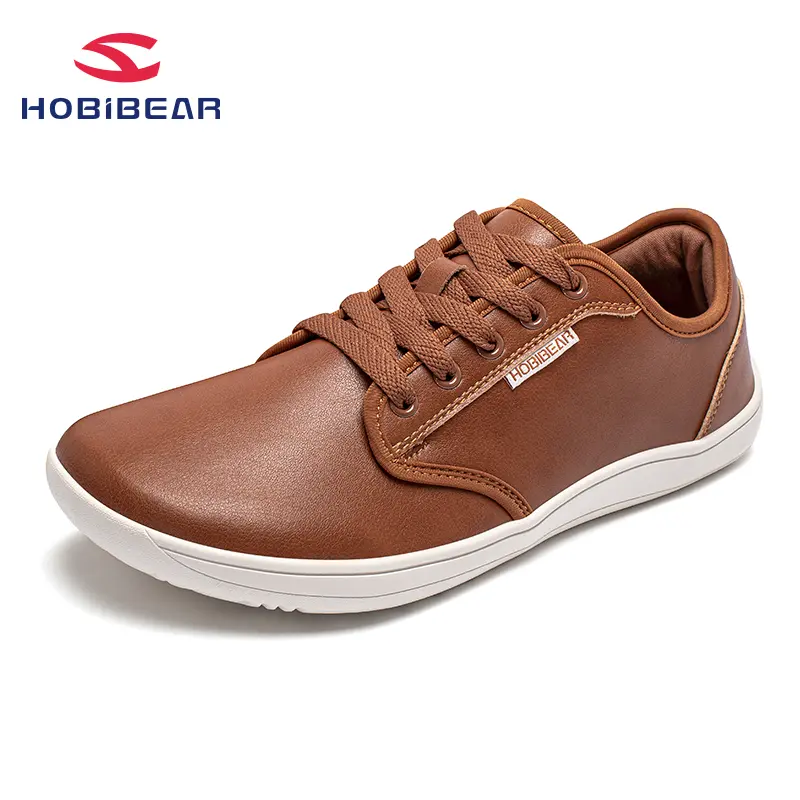 HOBIBEAR Unisex Wide Barefoot Shoes for Mens Womens Minimalist Zero Drop Shoes Sneakers black shoes