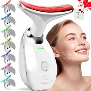 Neck & Face Massager, Skin Lifting, Multifunctional Comfort Facial Massager, Firming Skincare, for Women and Men, Heating Facial Beauty Massager, Facial Beauty Instrument